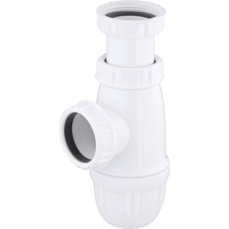 Noyon & Thiebault – Siphon évier 40 mm en plastique – Hauteur réglable 62 à 97 mm – Pour installations sous évier – Siphon de qualité professionnelle