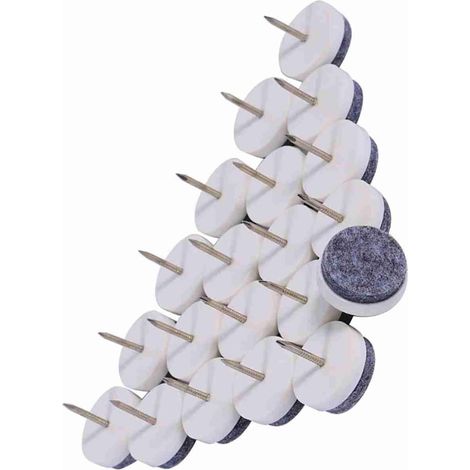 Patins en feutre auto-adhésifs de 24 mm pour pieds chaises et tables, (1/5)
