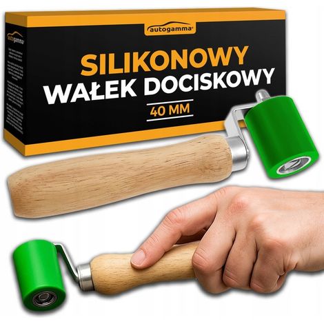 Rullo di pressione in silicone da 40 mm per l'applicazione di pellicole e tappetini fonoassorbenti