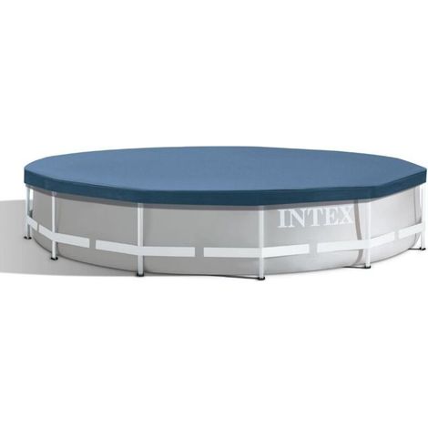 Couvercle de protection rond bleu pour piscine hors sol – Diamètre 3,66 m – Résistant aux intempéries, étanche et facile à installer (1/3)