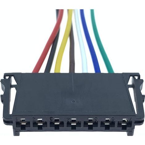 1-1355396-1 Connecteur de faisceau de câblage de douille de feu arrière Mercedes-Benz applicable, gaine 7 broches 7P DJ7072-3.5-21 -- Connecteur simple