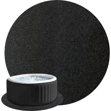 Tapis pour Spa Gonflable Boudin de Protection pour Bassin Portable 12 Pieds Coussinets Extérieurs pour Spa Gonflable de 3,7 m Pour Intérieur et Extérieur Jardin Arrière-Cour Patio Pelouse et Pis (1/5)
