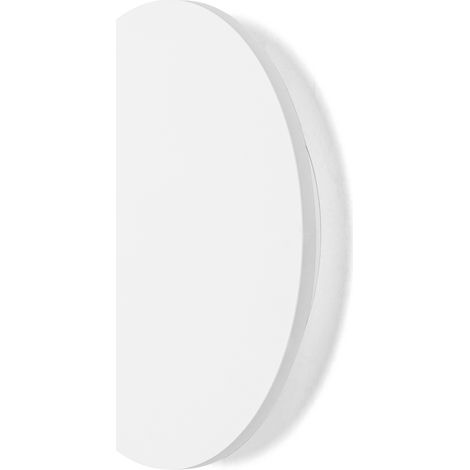 APPLIQUE LAMPADA DA MURO BIANCO TONDO WALL LIGHT CON LUCE INCORPORATA. (1/5)