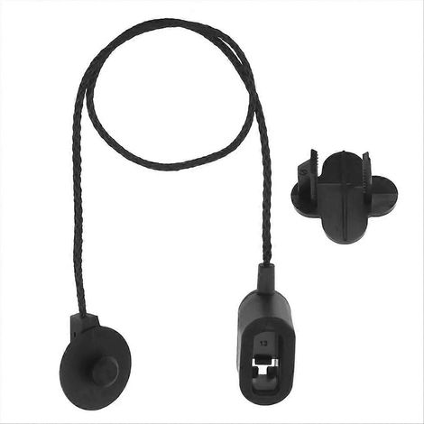 Corde de maintien pour tablette de coffre H1BB-A46664-AC, cache-fil de rangement, accessoire auto, lot de 1, finition noire, fixation robuste pour hayon. (1/5)