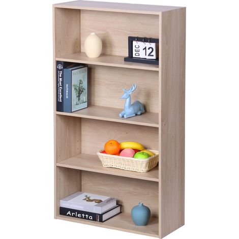 Bücherregal mit verstellbaren Einlegeböden, freistehend