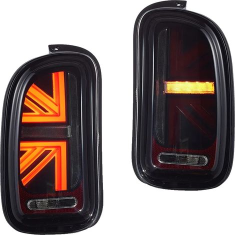 Luces traseras, intermitentes LED secuenciales, actualización plug-and-play, ahumados. (1/2)
