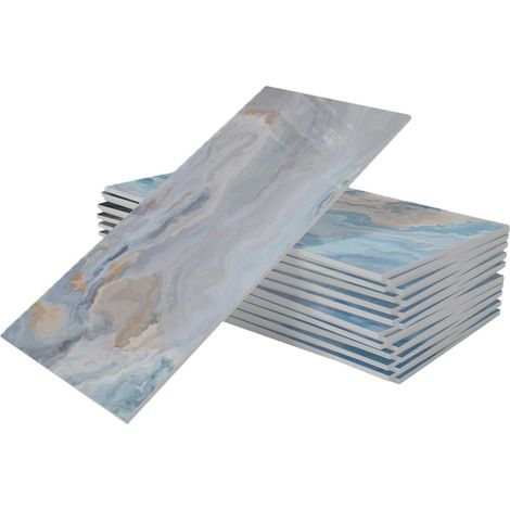 Autocollants Muraux en Mousse Xpe 16 Pcs, Étanches, Déco Cuisine et Salon, Effet Décoratif, Autocollants Adhésifs pour Carrelage (1/5)
