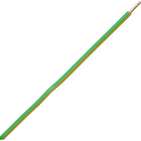 Kopp 155405842 Litze H07V-U 1 x 6 mm² Grün, Gelb 5 m