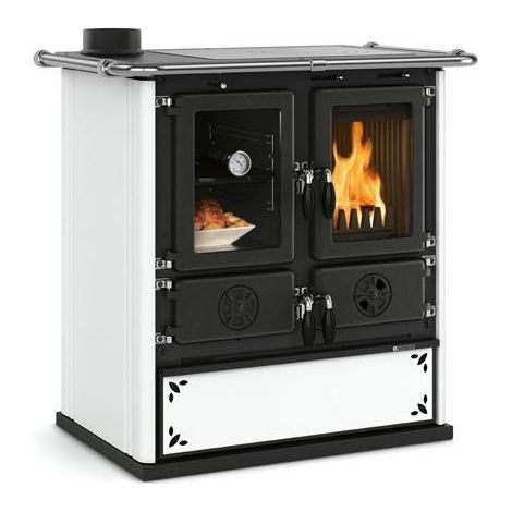 La Nordica – Cuisinière à bois 7.9 kW – Volume de chauffe 226 m³ – Four 28L – Acceptant bûches jusqu'à 33 cm – Classe énergétique A+