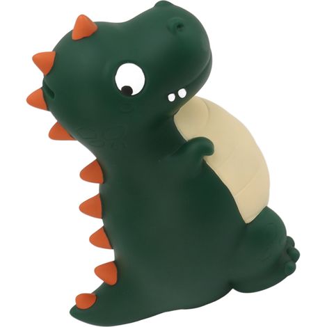 Tirelire dinosaure en forme de cochon, mignonne et résistante aux chutes, idéale pour décorer un bureau ou comme cadeau pour garçons et filles. Grande taille, verte. (1/5)