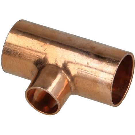 Raccord à braser cuivre té réduit 15 x 10 x 15 mm