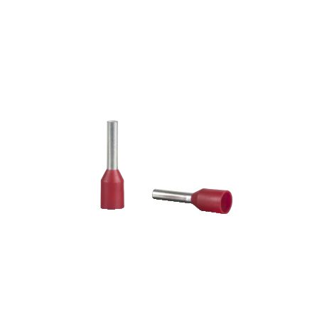 DZ5 - embout de câble isolé - format moyen - 1mm² - rouge - NF - DZ5CE010