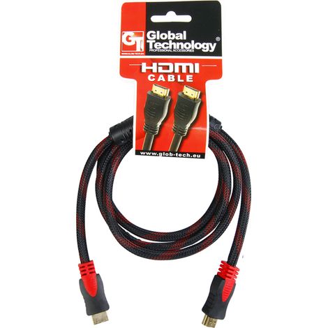 HDMI Kabel geflochten 1,5 m Stecker Verbinder Hohe Geschwindigkeit TV Kabel Video Gaming Heimkino