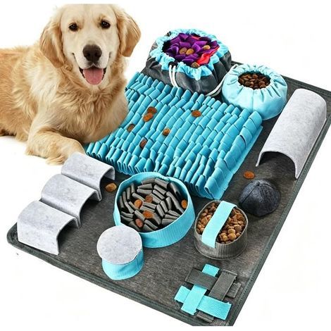 Tapis à renifler pour Chiens : Tapis de Jouets pour Animaux de Compagnie pour l'entraînement du comportement ,43x65cm (1/5)