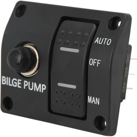 12V/24V Bilgenpumpen-Steuerpanel mit integriertem 15A-Schalter für Yachtzubehör (1/5)