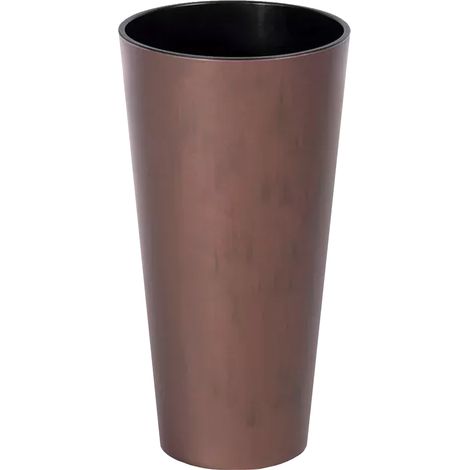 TUBUS SLIM CORTEN 64L. pot, avec réservoir, dimensions (mm) 400x400x762, couleur Cuivre (1/5)