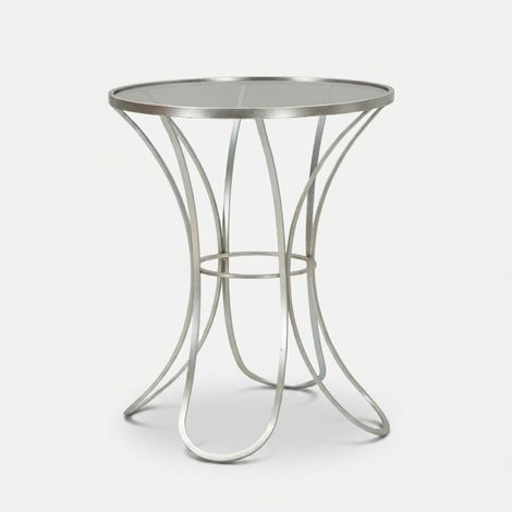 Runder Couchtisch aus Metall und gehärtetem Glas Trixy (1/5)