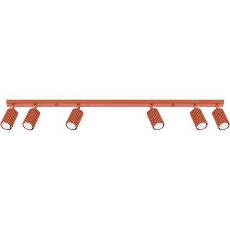 Plafoniera in carbonio 6L ocra rossa (1/5)