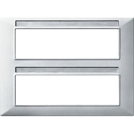 VIMAR - 14690.20 Plaque 14M argent mat
