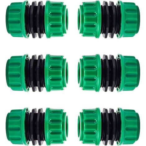Raccords D'arrosage Rapides,6 PCS Raccord Tuyau D'arrosage Tuyau Rapides Raccord Embout Tuyau Arrosage pour Raccordement Facile et Rapide ou un Tuyau de Réparation Sans Outils (1/5)