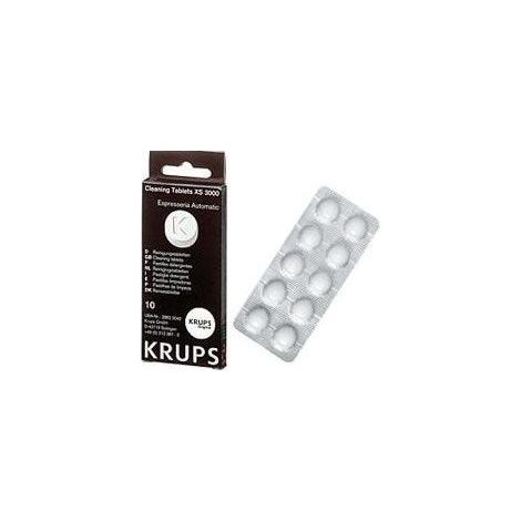 3 paquetes de pastillas de limpieza Krups (10 unidades) XS3000