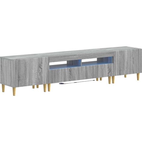 Maison Exclusive - Mobile TV LED a 5 pezzi Sonoma grigio Legno ingegnerizzato (1/5)