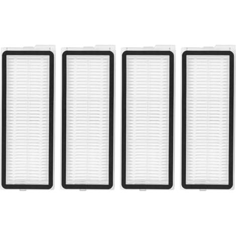Lot de 4 filtres HEPA pour Roborock Qrevo S/Qrevo S5V/Qrevo Pro/Qrevo Plus/Qrevo MaxV/Qrevo Curv/Qrevo Curve/Qrevo Edge/Qrevo Curv S5X/Qrevo EDGE S5A/QV 35A/QV 35S accessoires d'aspirateur robot (1/4)