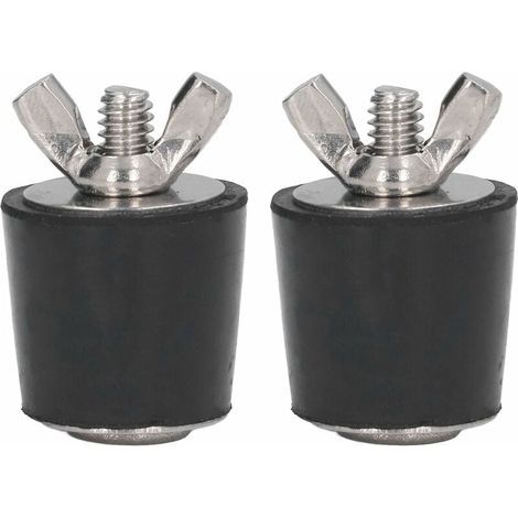 Bouchons en Caoutchouc pour piscines. 2 pièces Bouchons en Caoutchouc pour Piscine hivernage Bouchon Conique Accessoires de Piscine 25mm (1/5)