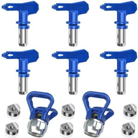 6 Pack Reversible Airless Spray Nozzles, Airless Paint Spray Guns, Spray Parts for Homes, Buildings, Decks, Fences (211, 315, 417, 517, 515, 523)..
