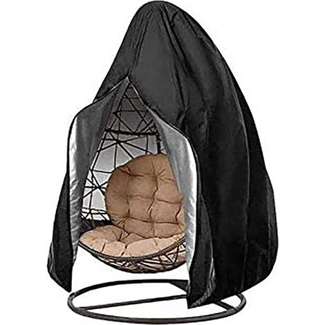 Housse de Fauteuil Suspendu pour Jardin - Rotin Osier Fauteuil Suspendu Imperméable Housse Meuble Housse de Protection pour œufs Chaise, Anti-UV Balancelles de Jardin Housse de siège Suspendu (1/5)