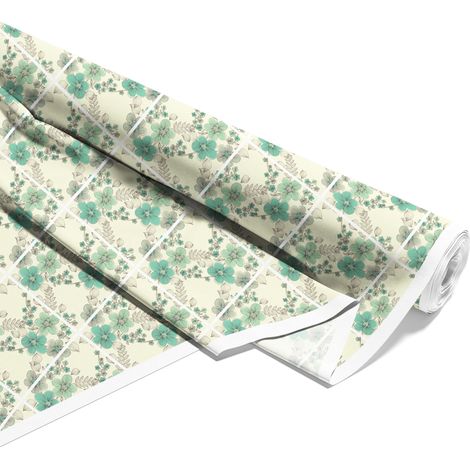 TESSUTI DECORATIVI PER ESTERNI OXFORD - Motivo fiori dipinti 4 I DX063 (1/5)