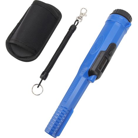 Wasserdichter Metalldetektor, hohe Empfindlichkeit, Positionsanzeige, für die Schatzsuche im Freien, Positionszeiger, blau und schwarz (1/5)
