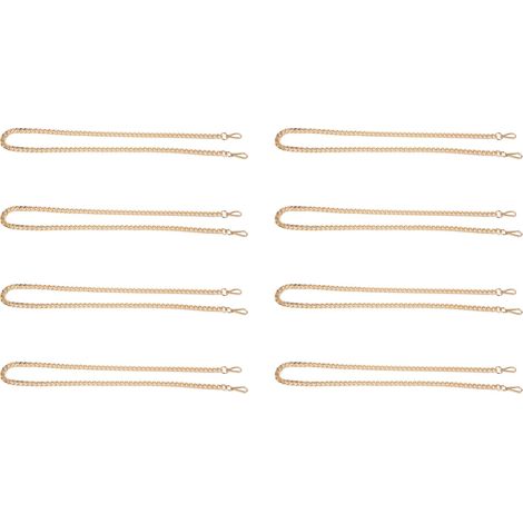 8 Maillons Chaîne Torsadée Aluminium 1m Doré Fermoir Tête Droite Maillon Tordu DIY Fabrication Bijoux Sac (1/5)