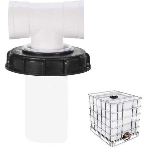 T förmiger IBC Tankdeckel mit waschbarem Nylonfilter für 1000 Liter IBC Regenwassertanks, IBC Deckelfilter, IBC Tankzubehör, 165 mm Nylon Regenwa (1/5)