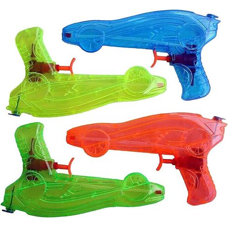 Marbueno Pistola de Agua Plástico Presión Color Surtido para Jardín y Playa