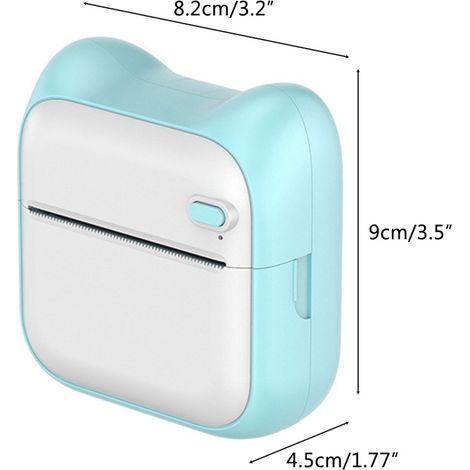 Mini imprimante portable sans fil Bluetooth thermique, facile à utiliser et compatible avec Android et iOS. Imprimante de poche et étiqueteuse.