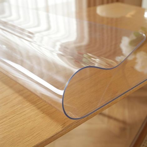 Nappe rectangulaire transparente dépolie 112 x 112 cm, épaisseur 1, 5 (1/5)