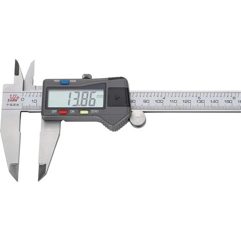 Micromètre Pied À Coulisse Numérique SHAN, Jauge 0-150/200/300/500 Mm, Règle En Acier Inoxydable, Micromètre Électronique, Outils De Mesure(Sealing length 200mm) (1/5)