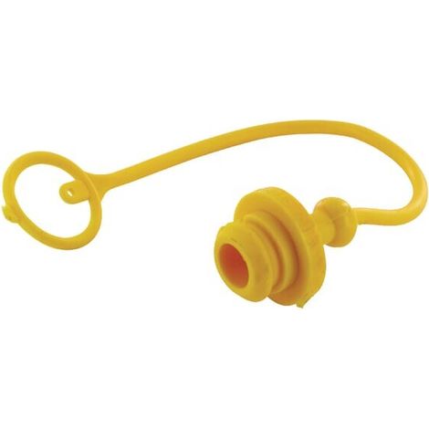 Tap贸n antipolvo PVC amarillo para racor ANV 3/8" hembra FASTER TMA38Y