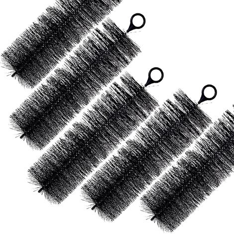 Brosses de protection des feuilles de gouttière pour gouttières standard de 5 pouces, empêchent les obstructions et maintiennent l'eau qui coule, 5 pièces 40 cm, 200 cm au Total (1/5)