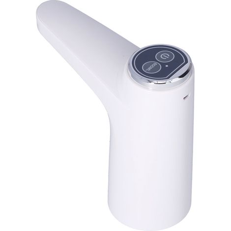 Elektrische Wasserpumpe, USB-aufladbar, weißer intelligenter Wasserflaschenspender für Zuhause und Büro (1/5)