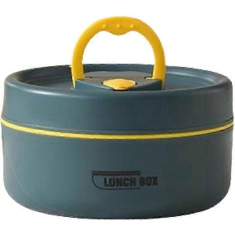 Boîte à lunch isotherme 440/600 ml, récipient pour soupe, portable, pour étudiants et adultes (modèles bleus 440 ml avec isolation en mousse) (1/5)