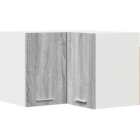 Armario colgante moderno almacenamiento eficiente 57 x 57 x 40 cm madera contrachapada gris sonoma 020053238 (1/5)