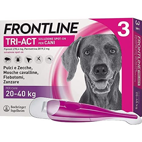 Frontline Tri-Act Cani 20-40 kg - Frontline Tri-Act Cani 20-40 kg - Confezione Da 3 Pipette, Any (1/4)