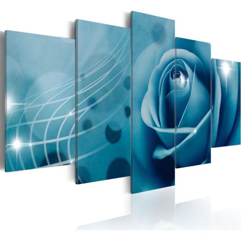 Tableau Imprimé "Beauté Bleue" 50 x 100 cm (1/2)