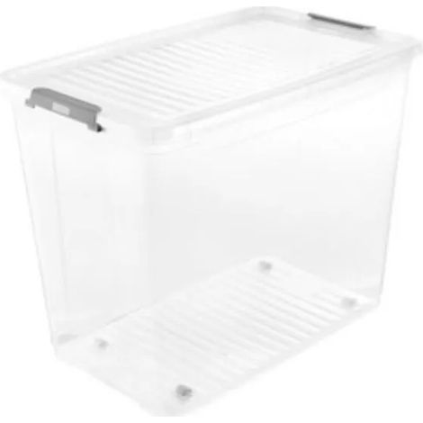 Scatola portaoggetti keeeper leo 74l clip con ruote (1/3)