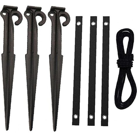 Support d'arbre durable avec corde robuste de 4 mètres pour plantes de jardin, accessoire fixe (1/5)