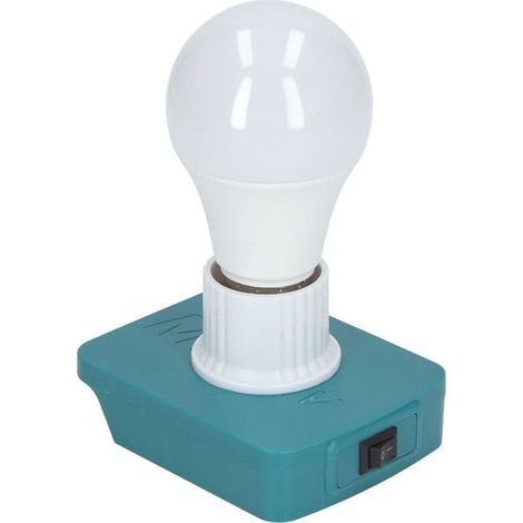 Ampoule LED avec culot à vis antidérapant, lampe portable E27 ample, Compatible avec les Batteries de la série BL 18V, blanche (1/5)