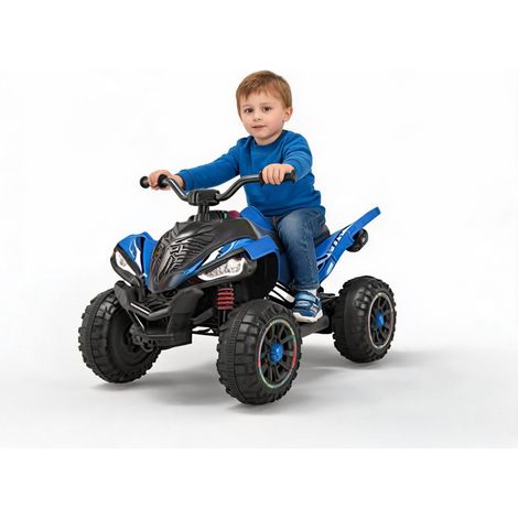 Voiture électrique pour enfants 12 V, 4,5 Ah, 25 W, traction double, siège en plastique D (1/2)