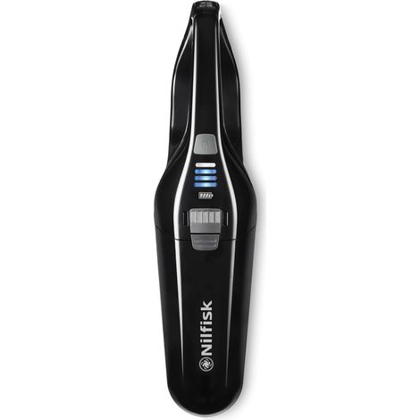 Nilfisk Aspirateur à Main Quick - Aspirateur Sans Fil et Sans Sac, Avec Accessoires - Noir (36V)